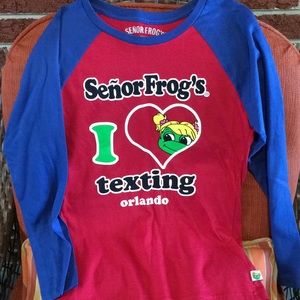 Senor frog shirt size xxl (youth) 8/$25